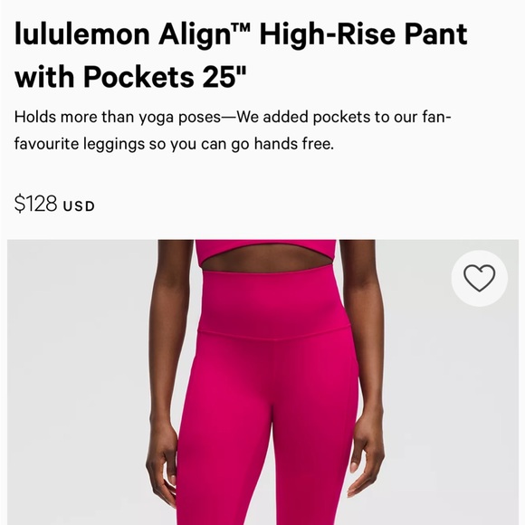 Lululemon Align High-Rise Pant with Pockets - Picture 2 of 5